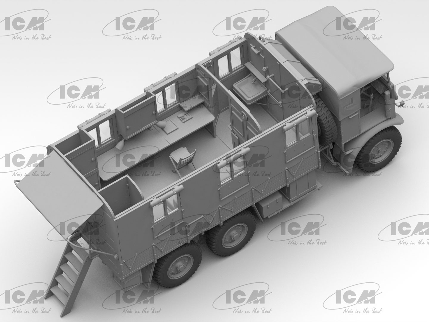 ICM Monty's Mobile Office Caravan 1/35 ICM35603 - Image 19