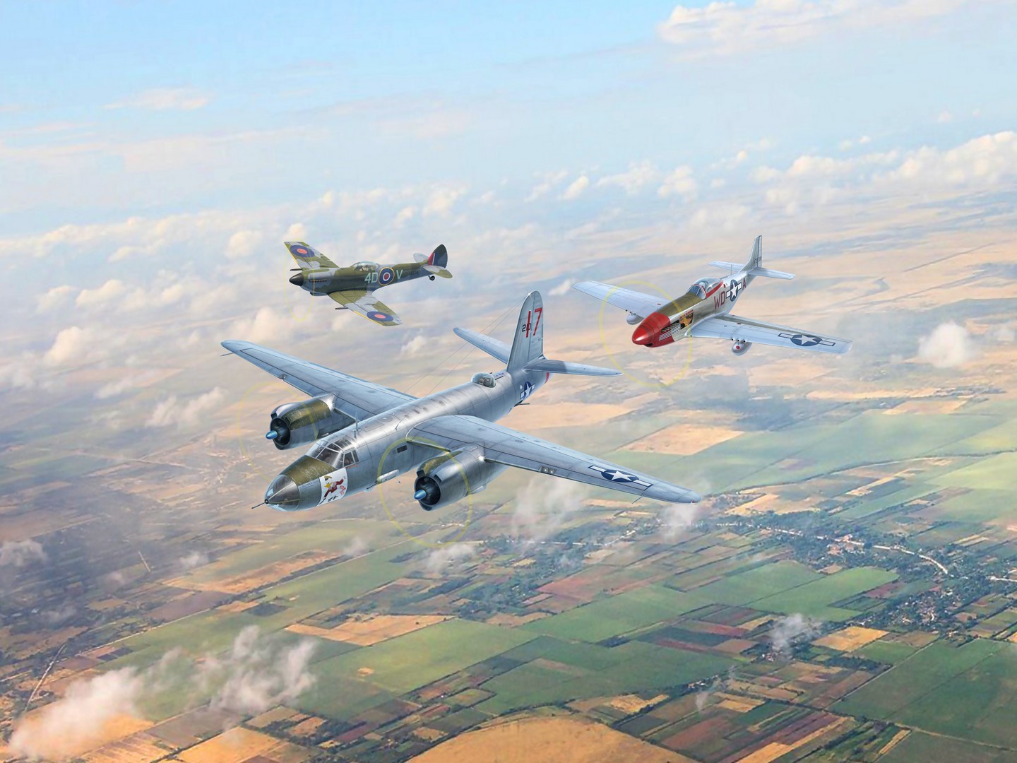 ICM Conquerors of Europe's Sky (Set of 3 Aircraft) 1/48 ICM48324 - Image 11