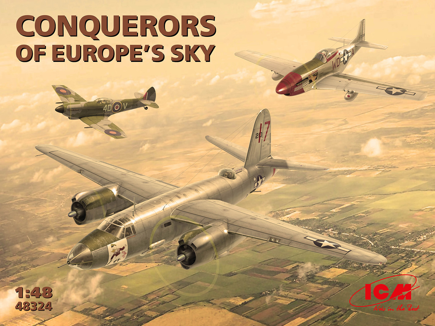 ICM Conquerors of Europe's Sky (Set of 3 Aircraft) 1/48 ICM48324 - Image 10