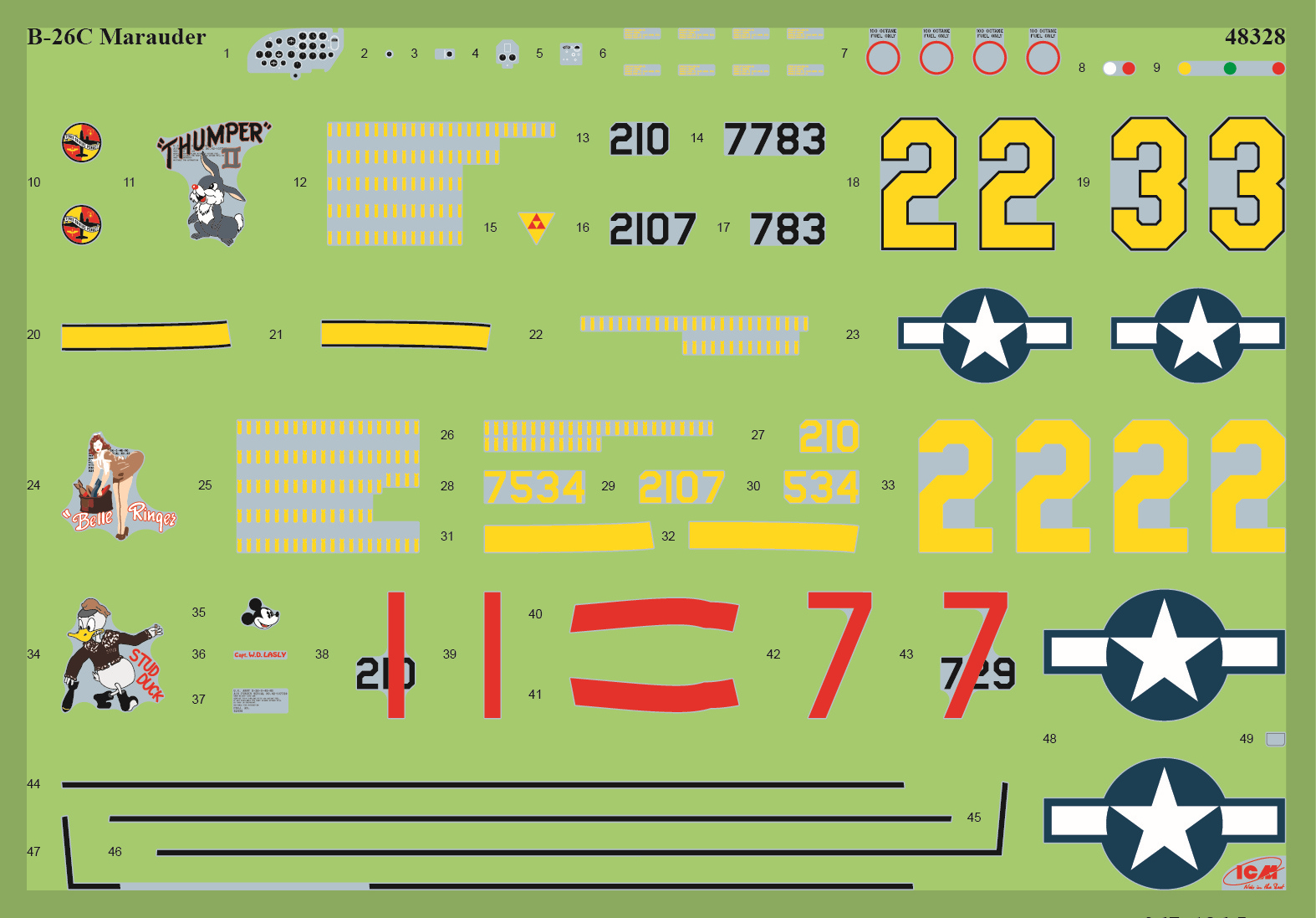 ICM Conquerors of Europe's Sky (Set of 3 Aircraft) 1/48 ICM48324 - Image 9