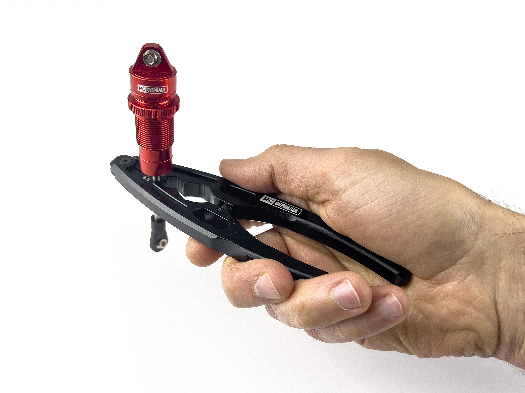 RC OVERHAUL Shock Shaft & Ball End Pliers Black Alum T-RCO-TL007