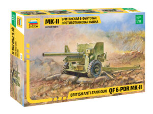 Zvezda 1/35 British 57mm Anti-Tank Gun QF 6-Pdr Mk.II Z3518