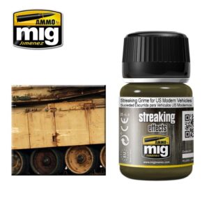 MIG Ammo STREAKING Grime for US Modern Vehicles A.MIG1207