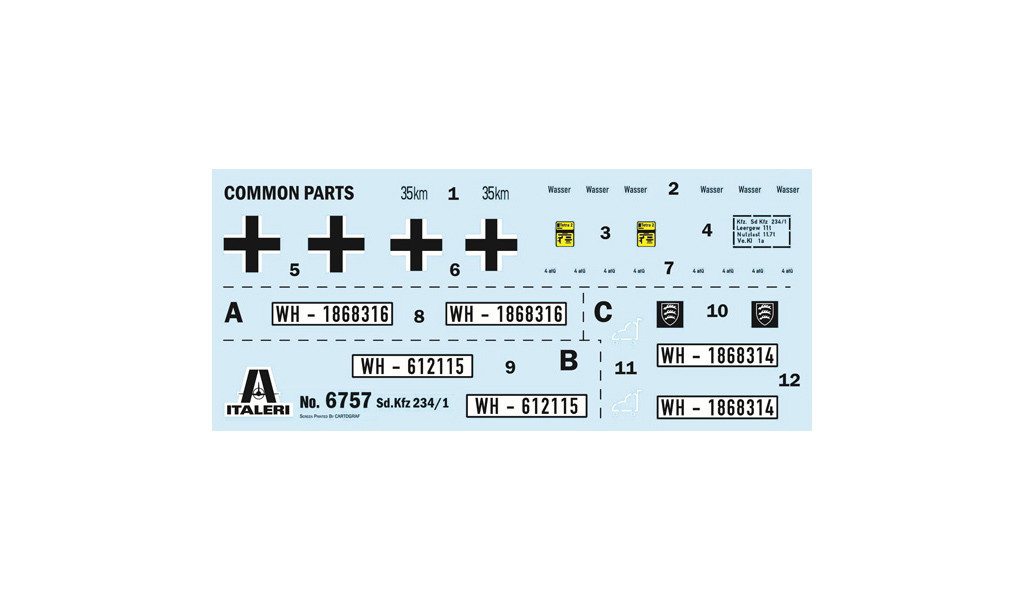 Italeri Sd.Kfz. 234/1 Armoured Car 1:35 6757