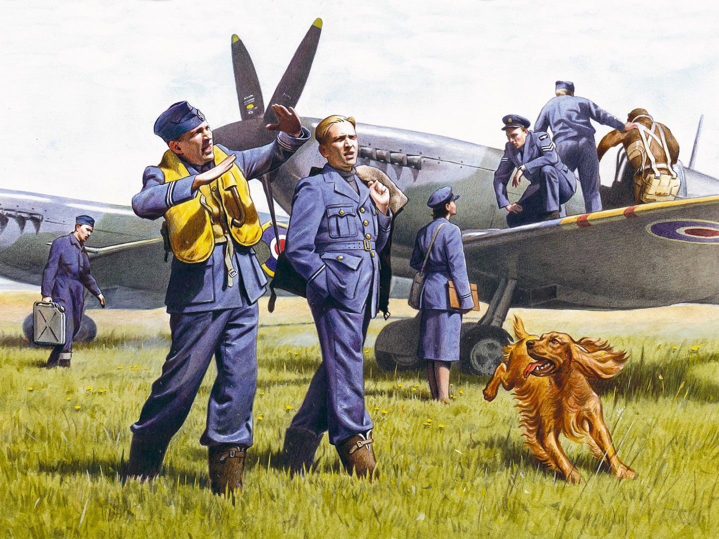 ICM 1/48 RAF Pilots & Ground Personnel (1939-1945) 7 Figures ICM48081 - Image 11