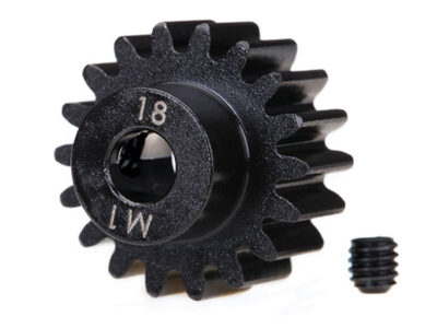 Traxxas 18-T Steel Pinion Gear (1.0 metric pitch) Set (fits 5mm shaft) TRX6491R