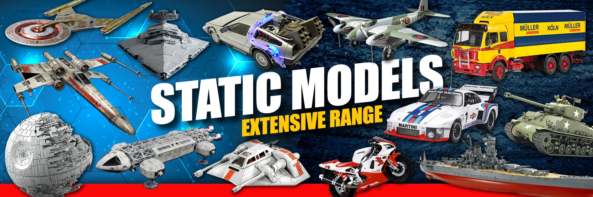 TJD Models wide range of static and plastic models