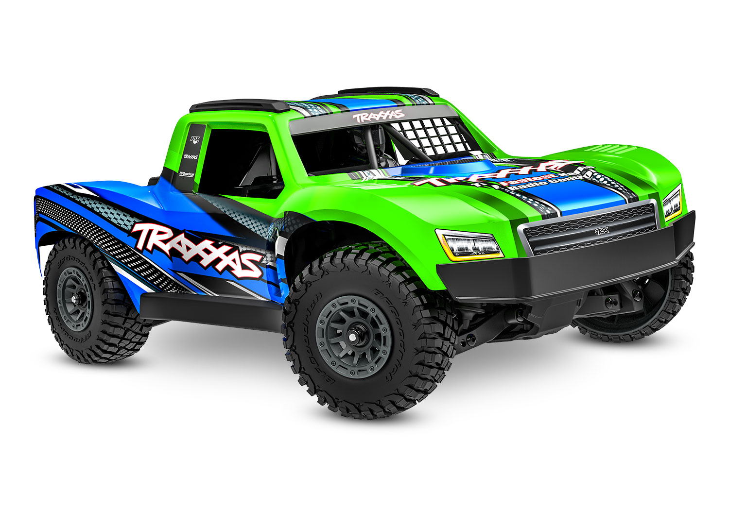 Mini Slash BL-2S 4X4 RTR Short Course Truck, Green TRX108164-1-GRN - Image 2