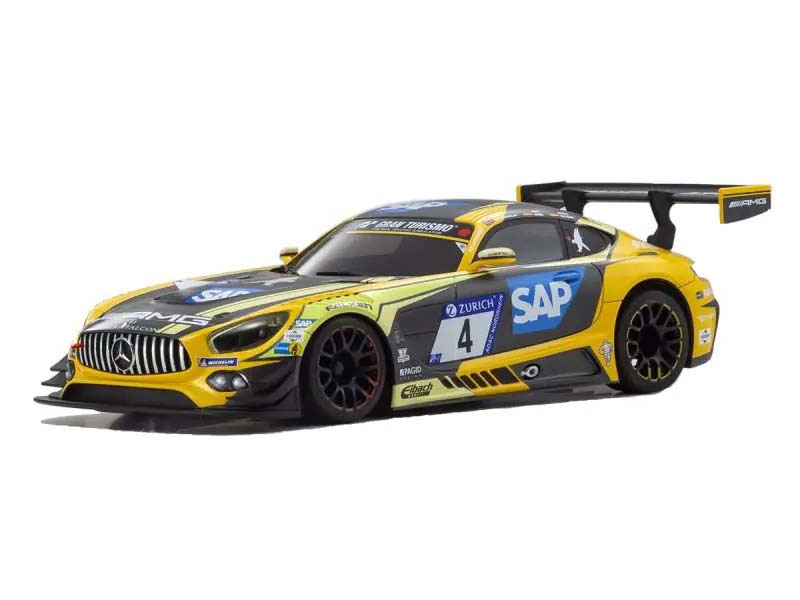 Kyosho Mini-Z MR03 RWD Mercedes AMG GT3 24h Nurburgring No4 2018 (W-MM/KT531P) K.32355YBK - Image 2