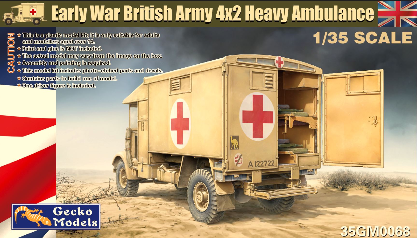 Gecko Models 1/35 Early War Austin K2Y Heavy Ambulance 35GM0068