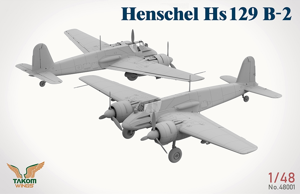 Takom 1/48 German Air Force Henschel Hs 129 B-2 Ground Attack Aircraft PKTAK48001 - Image 8
