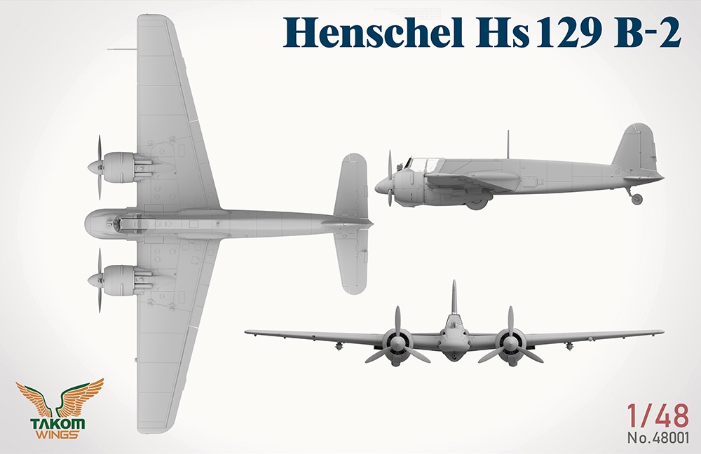 Takom 1/48 German Air Force Henschel Hs 129 B-2 Ground Attack Aircraft PKTAK48001 - Image 7