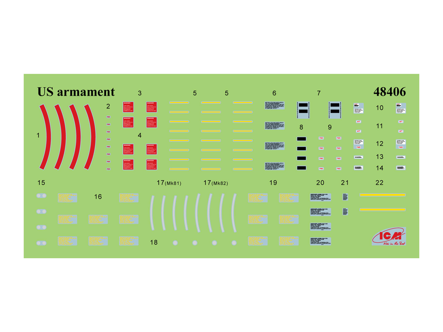 ICM U.S. Aviation Armament (Bombs & Missiles) 1:48 ICM48406 - Image 7