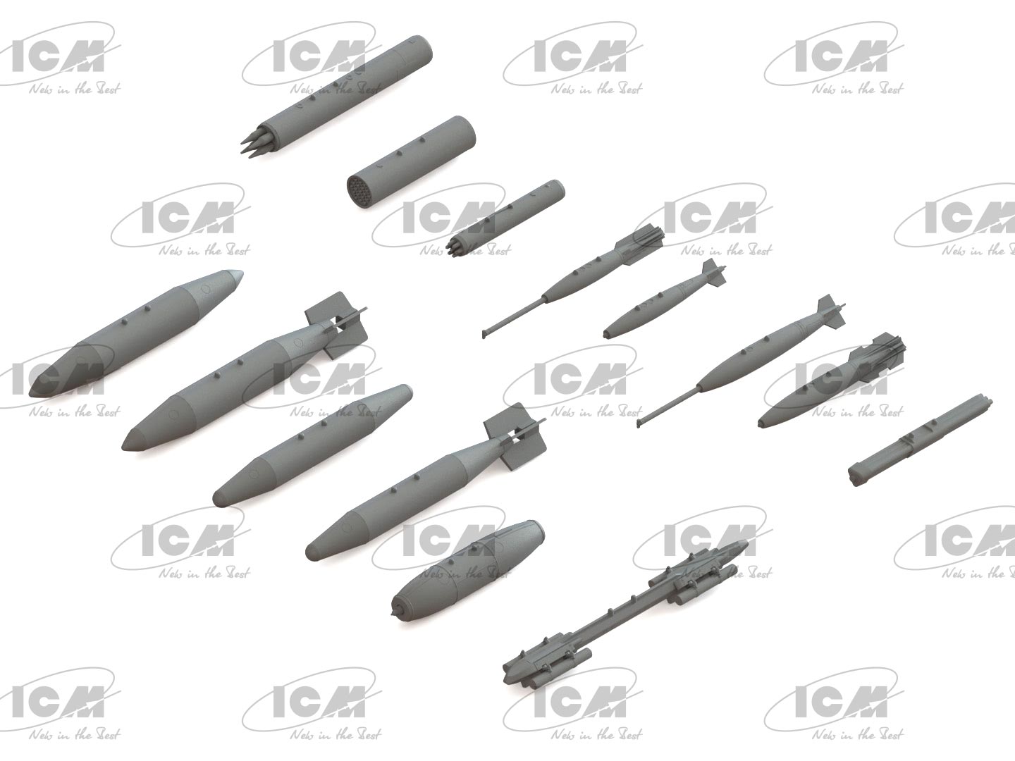 ICM U.S. Aviation Armament (Bombs & Missiles) 1:48 ICM48406 - Image 3