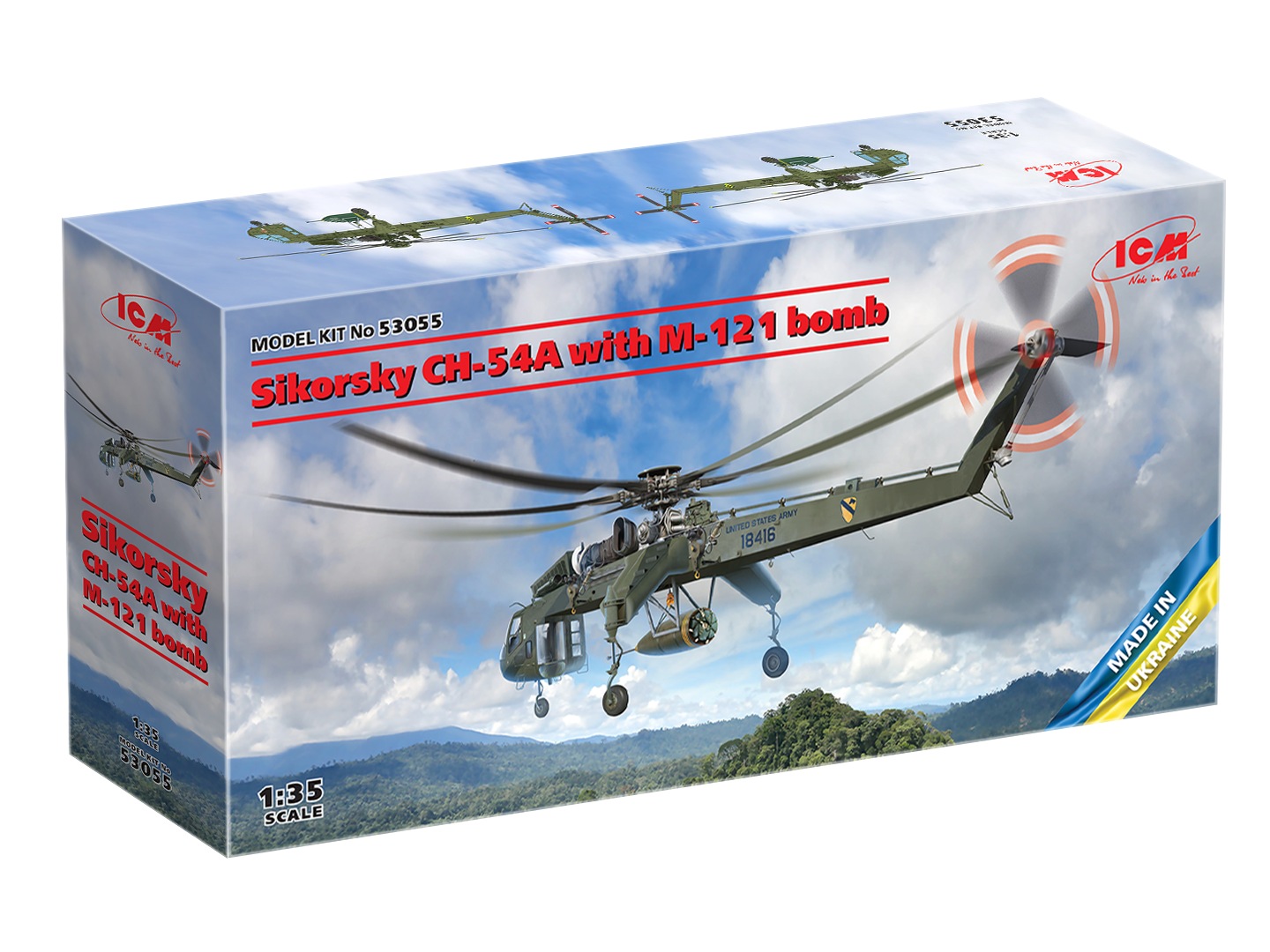 ICM Sikorsky CH-54A Tarhe with M-121 bomb 1:35 ICM53055 - Image 18