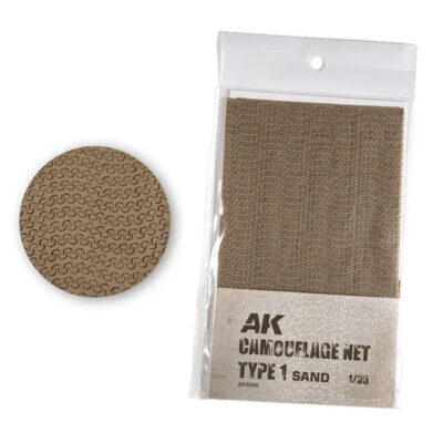 AK Interactive REGULAR CAMOUFLAGE NET Type 1 SAND AK8060
