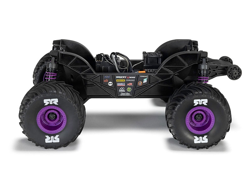 Arrma 1/16 QUAKE GROM 4X4 RTR Brushed Monster Truck (Battery and Charger Included) Purple C-ARA2137T3 - Image 6