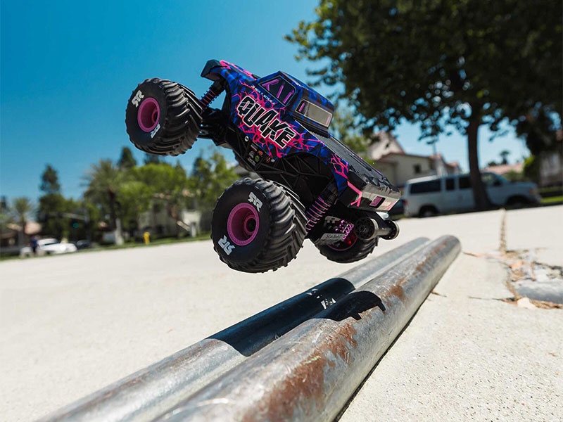 Arrma 1/16 QUAKE GROM 4X4 RTR Brushed Monster Truck (Battery and Charger Included) Purple C-ARA2137T3 - Image 9