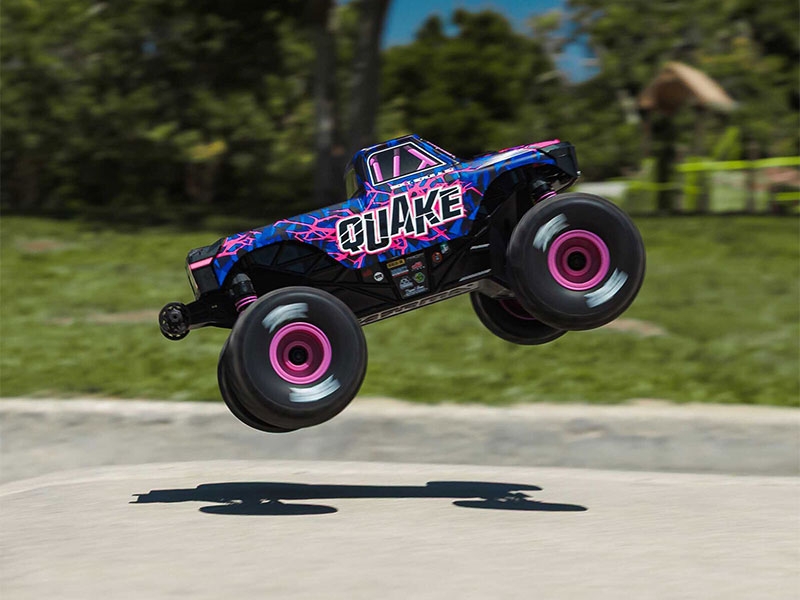 Arrma 1/16 QUAKE GROM 4X4 RTR Brushed Monster Truck (Battery and Charger Included) Purple C-ARA2137T3 - Image 10