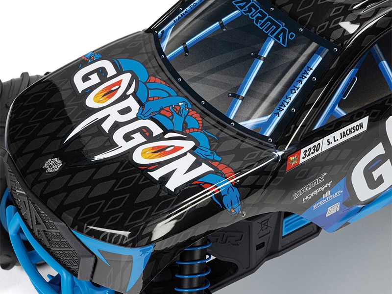 Arrma 1/10 GORGON MEGA 550 2WD MT with Battery Charger Blue C-ARA3230ST5 - Image 6
