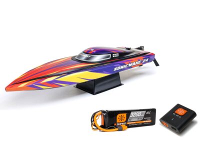 ProBoat Sonicwake 24in Self-Righting Brushless Deep-V RTR Red B-PRB-1992T1