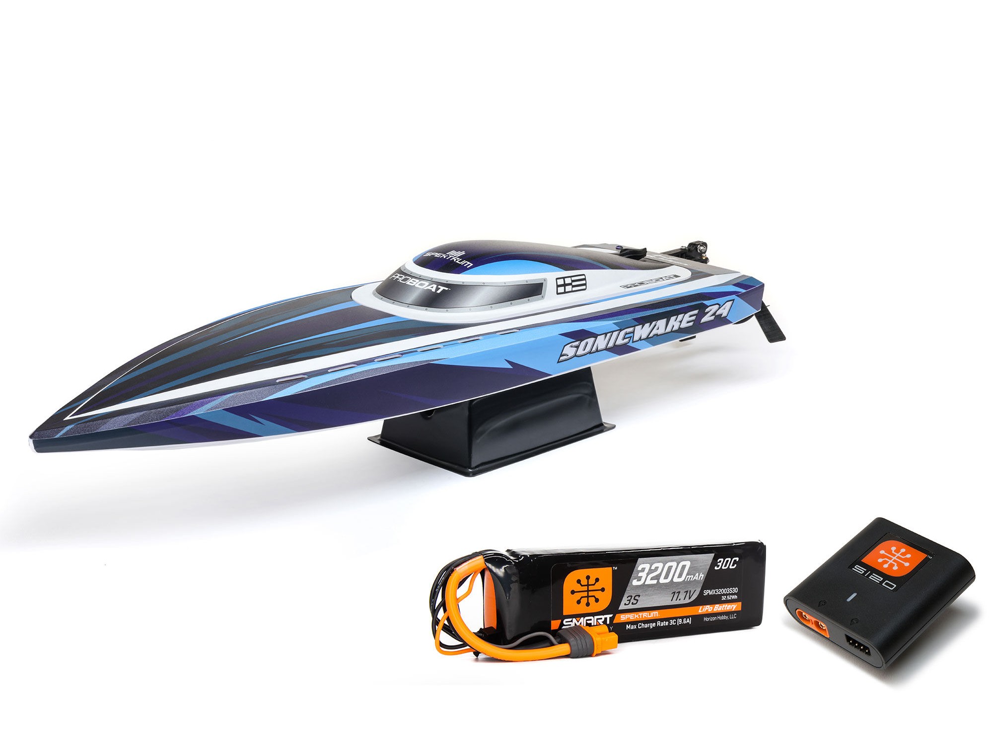 ProBoat Sonicwake 24in Self-Righting Brushless Deep-V RTR Blue B-PRB-1992T2