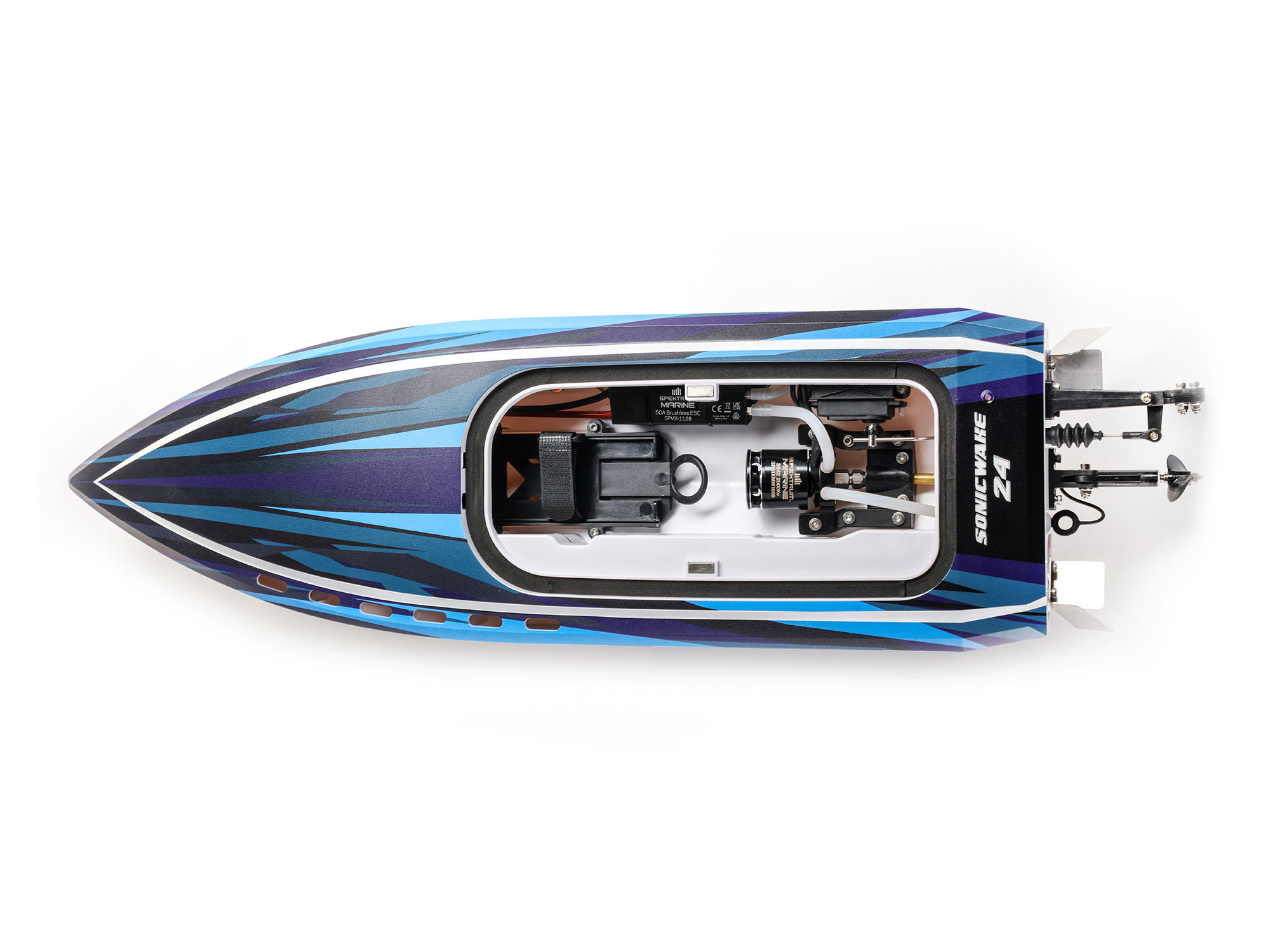 ProBoat Sonicwake 24in Self-Righting Brushless Deep-V RTR Blue B-PRB-1992T2 - Image 8