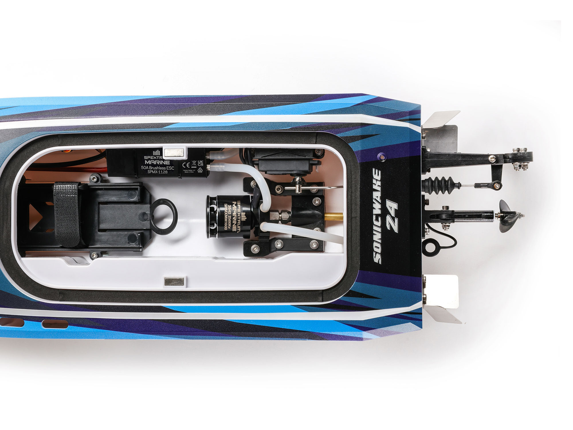 ProBoat Sonicwake 24in Self-Righting Brushless Deep-V RTR Blue B-PRB-1992T2 - Image 11