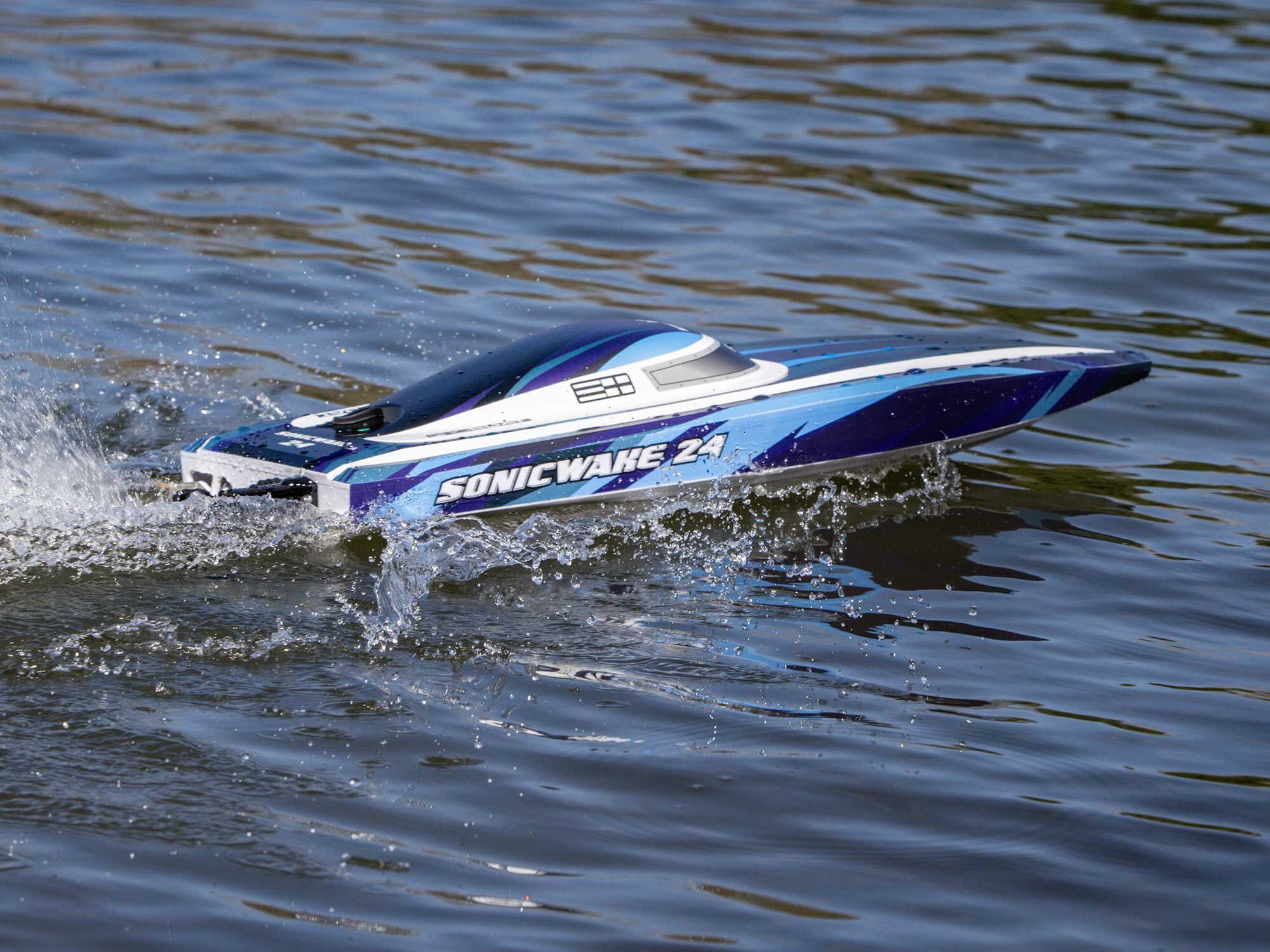 ProBoat Sonicwake 24in Self-Righting Brushless Deep-V RTR Blue B-PRB-1992T2 - Image 16