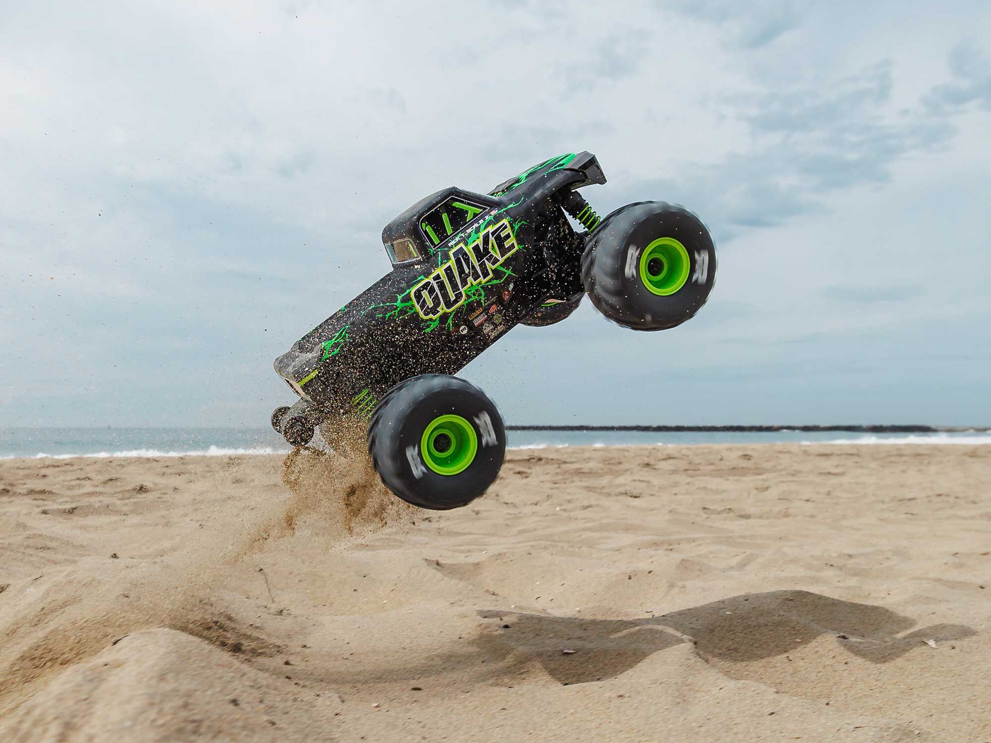 Arrma 1/16 QUAKE GROM 4X4 RTR Brushed Monster Truck (Battery and Charger Included) Green C-ARA2137T2 - Image 15