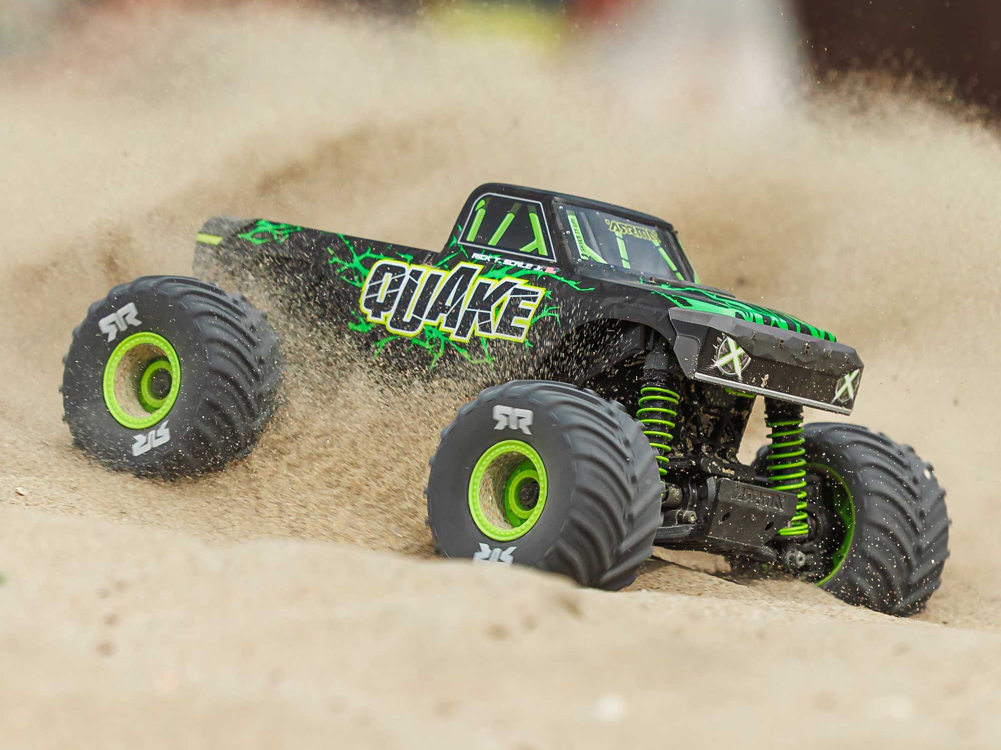 Arrma 1/16 QUAKE GROM 4X4 RTR Brushed Monster Truck (Battery and Charger Included) Green C-ARA2137T2 - Image 17