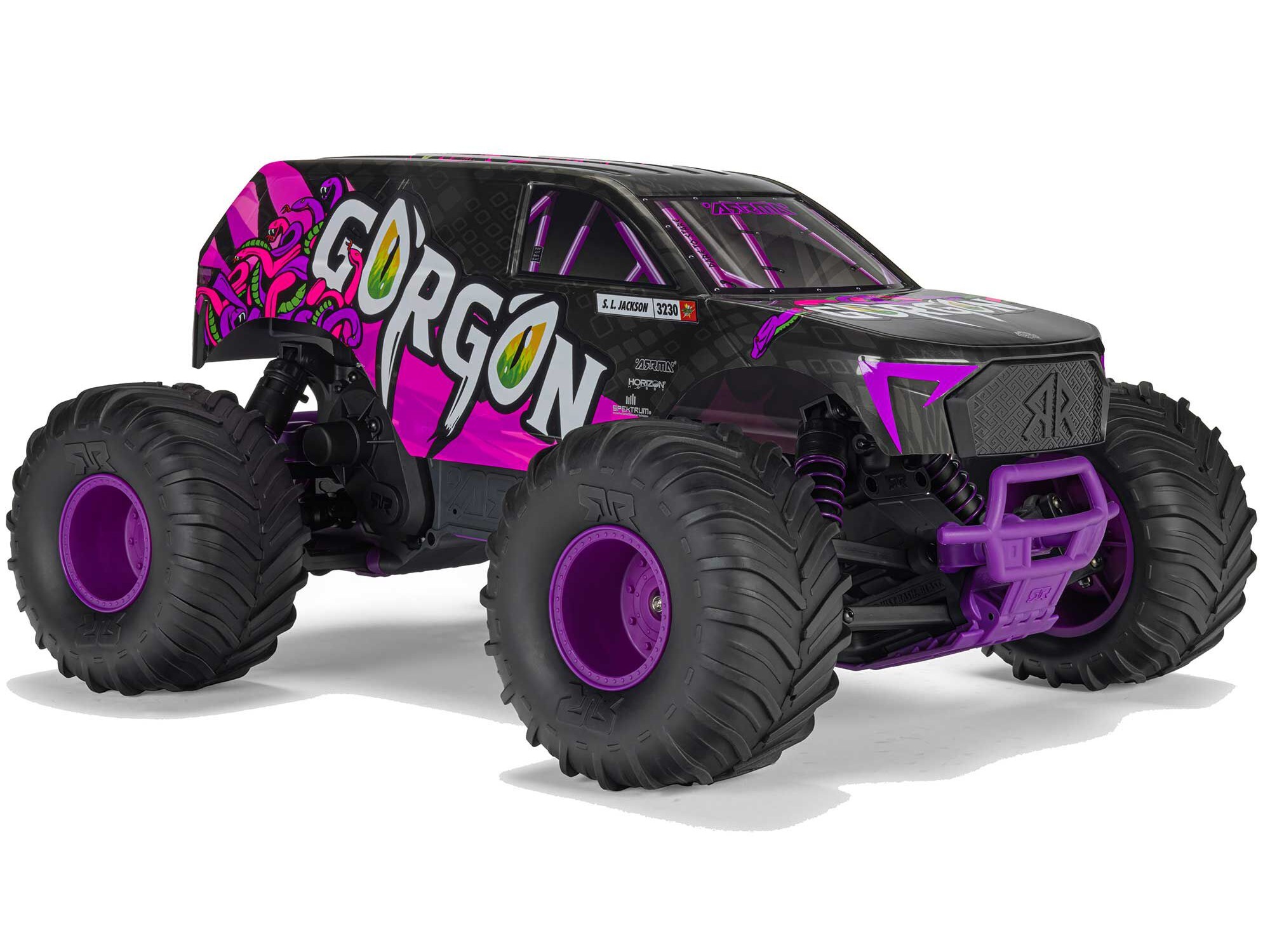 Arrma 1/10 GORGON MEGA 550 2WD MT with Battery Charger Purple C-ARA3230ST4 - Image 2