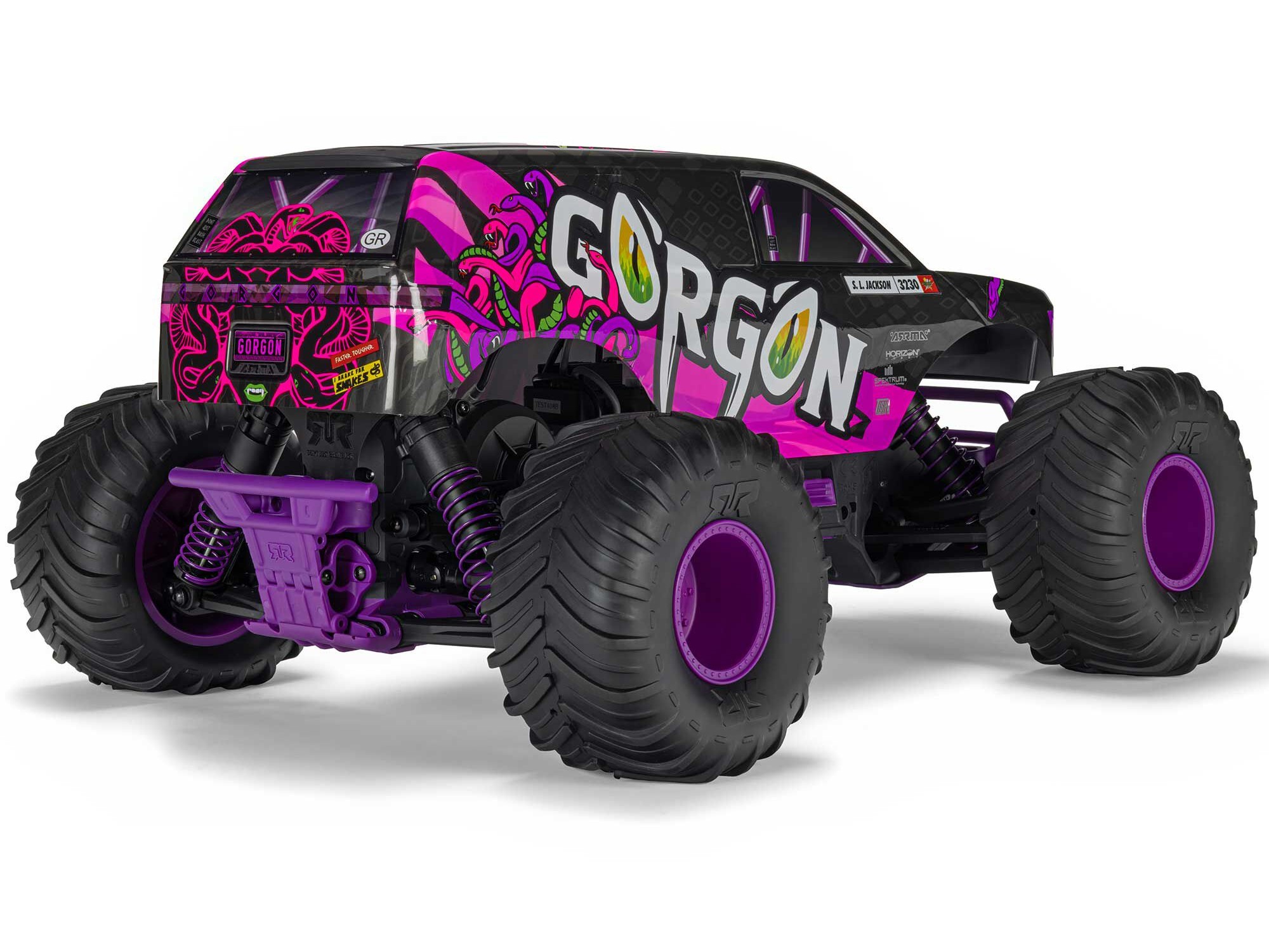 Arrma 1/10 GORGON MEGA 550 2WD MT with Battery Charger Purple C-ARA3230ST4 - Image 3