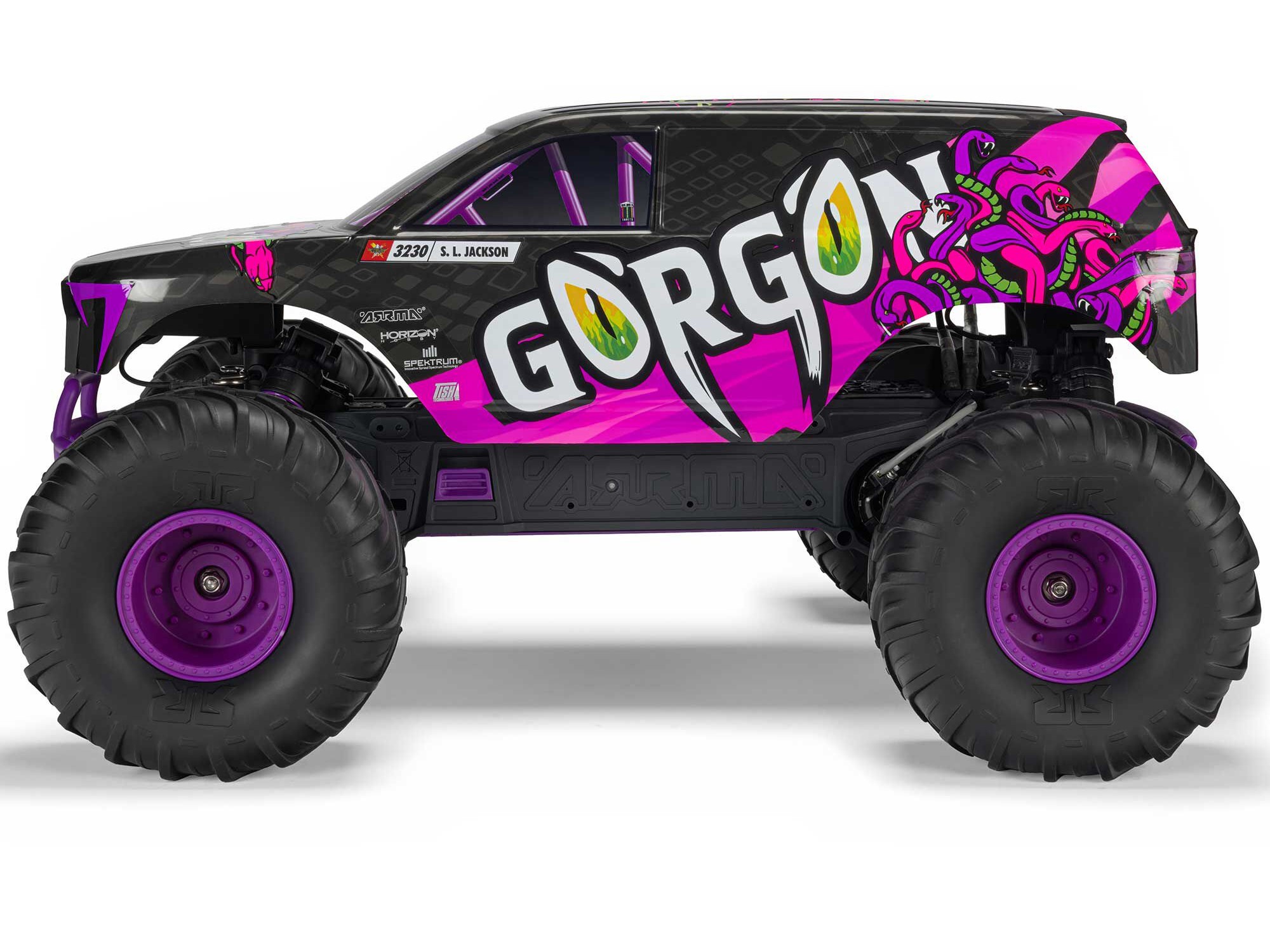 Arrma 1/10 GORGON MEGA 550 2WD MT with Battery Charger Purple C-ARA3230ST4 - Image 5