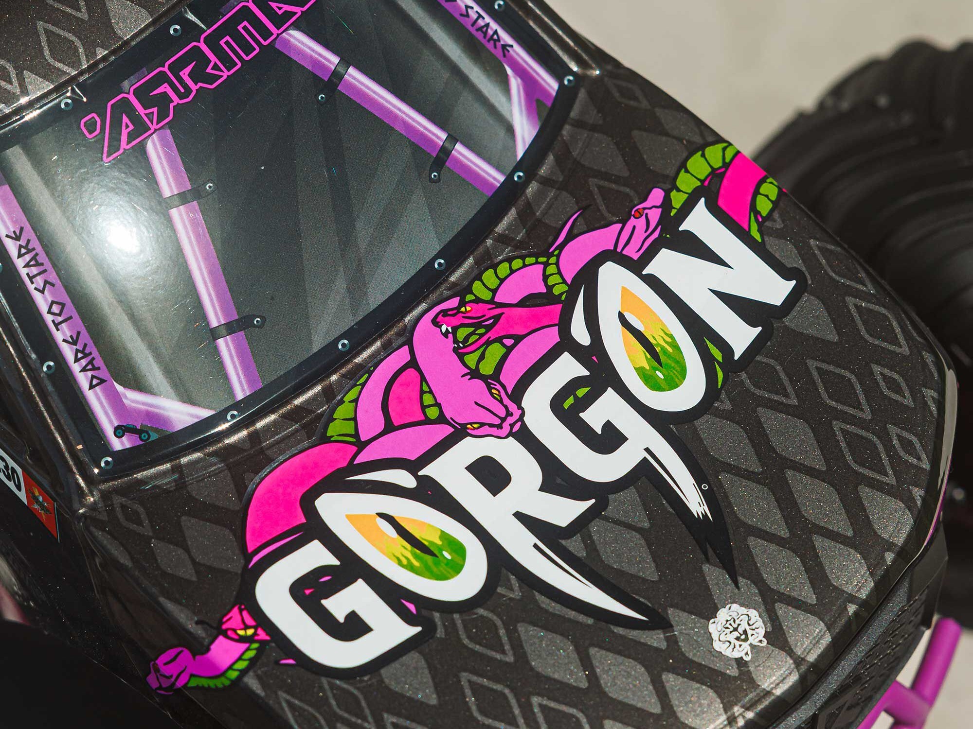 Arrma 1/10 GORGON MEGA 550 2WD MT with Battery Charger Purple C-ARA3230ST4 - Image 15