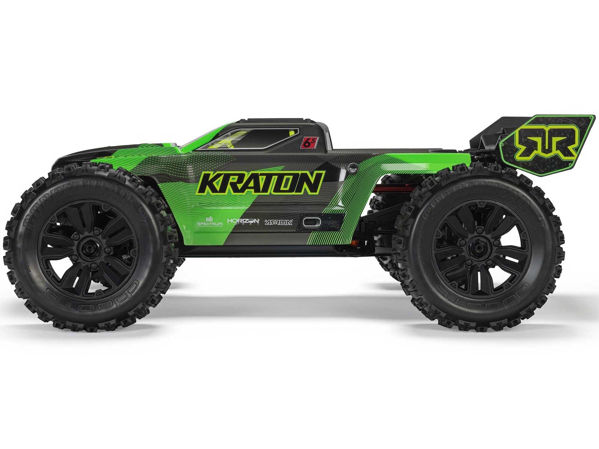 Arrma 1/8 KRATON 6S V6 4X4 BLX Speed Monster Truck RTR Black/Green C-ARA8608V6T3 - Image 6