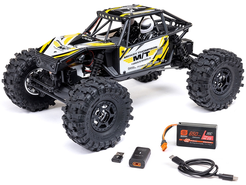 Axial 1/18 UTB18 Capra 4WS 4WD Trail Buggy RTR with Bat/Chg - Yellow