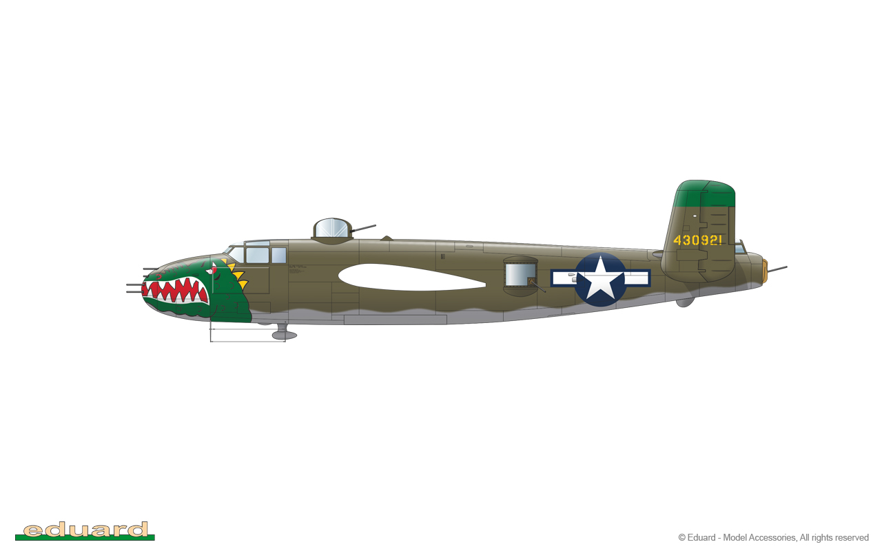 Eduard Gunn’s Bunny (B-25J Mitchell) Limited Edition (1/72) EDK2139 - Image 6