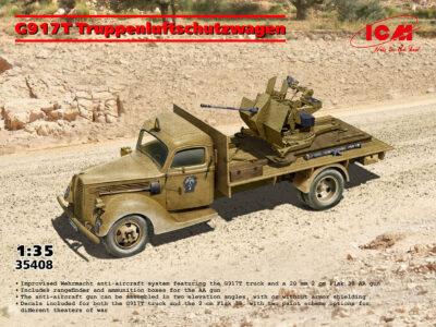 ICM 1/35 G917T Truppenluftschutzwagen, Flak 38 Anti-Aircraft Truck ICM35408