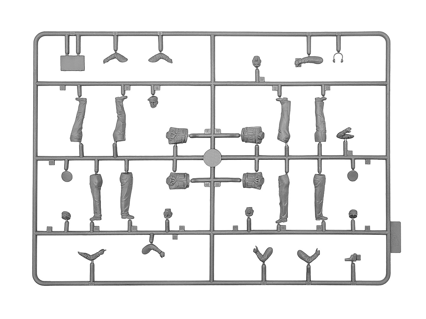 ICM Montgomery's Staff Set of 4 Figures 1:35 ICM35617 - Image 8