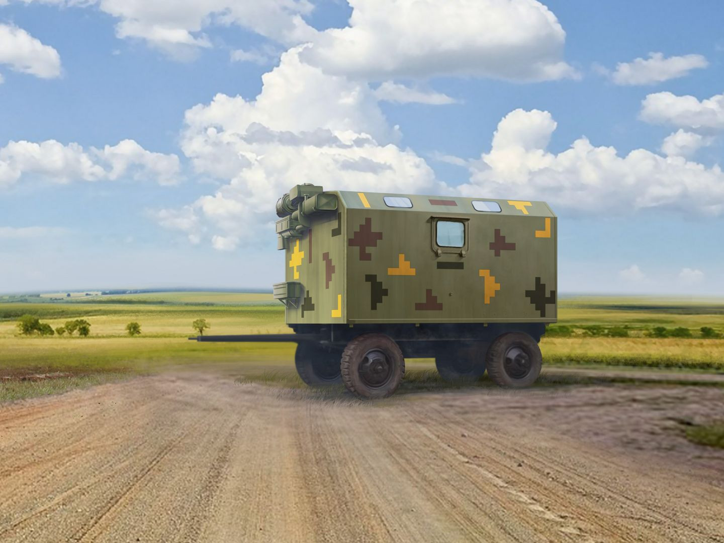 ICM Military Trailer of the Armed Forces of Ukraine 1:72 ICM72819 - Image 2