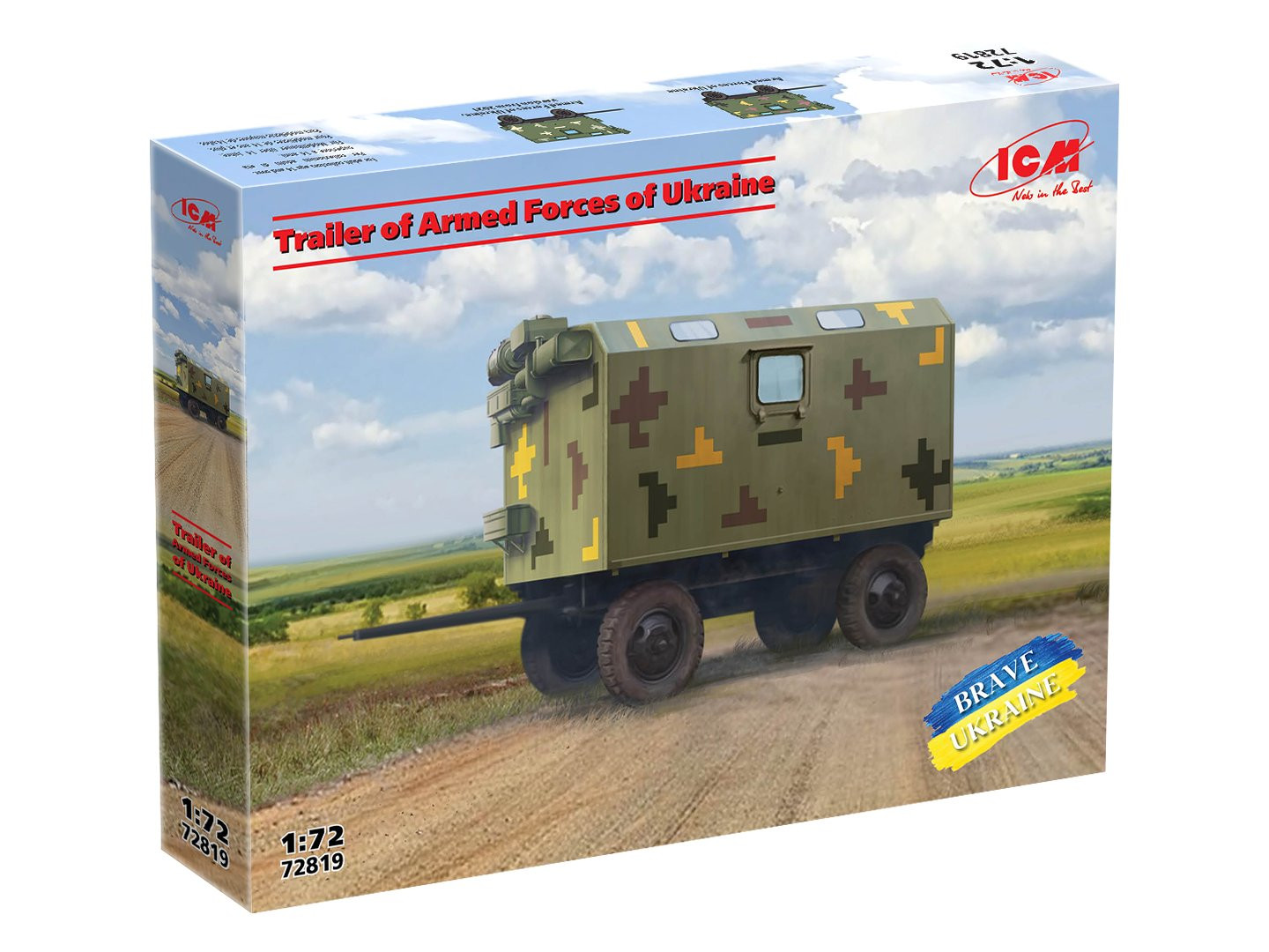ICM Military Trailer of the Armed Forces of Ukraine 1:72 ICM72819 - Image 3
