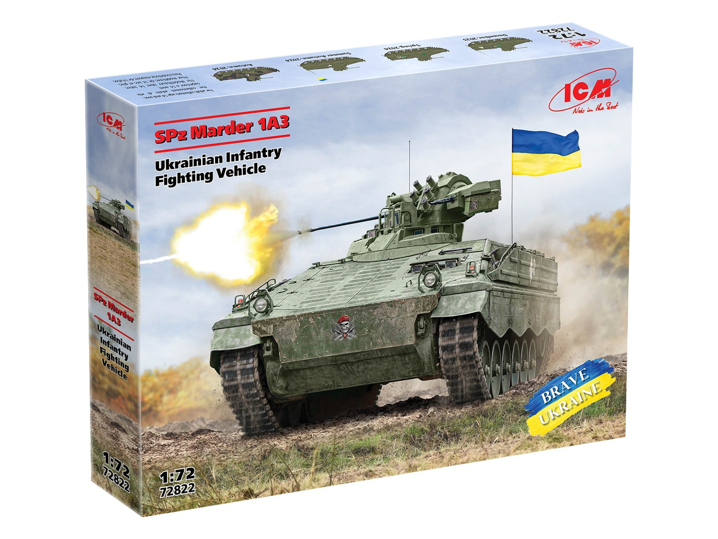 ICM SPz Marder 1A3 Ukrainian Infantry Fighting Vehicle 1:72 72822 - Image 2