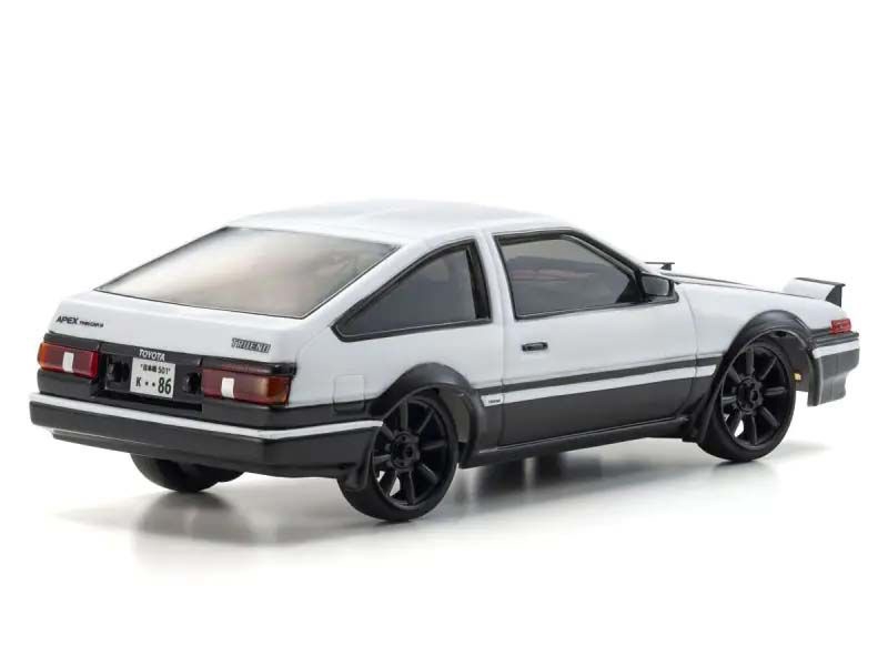 Kyosho First Mini-Z 1:28 Toyota Sprinter Trueno AE86 WH/BK K.66612A - Image 2