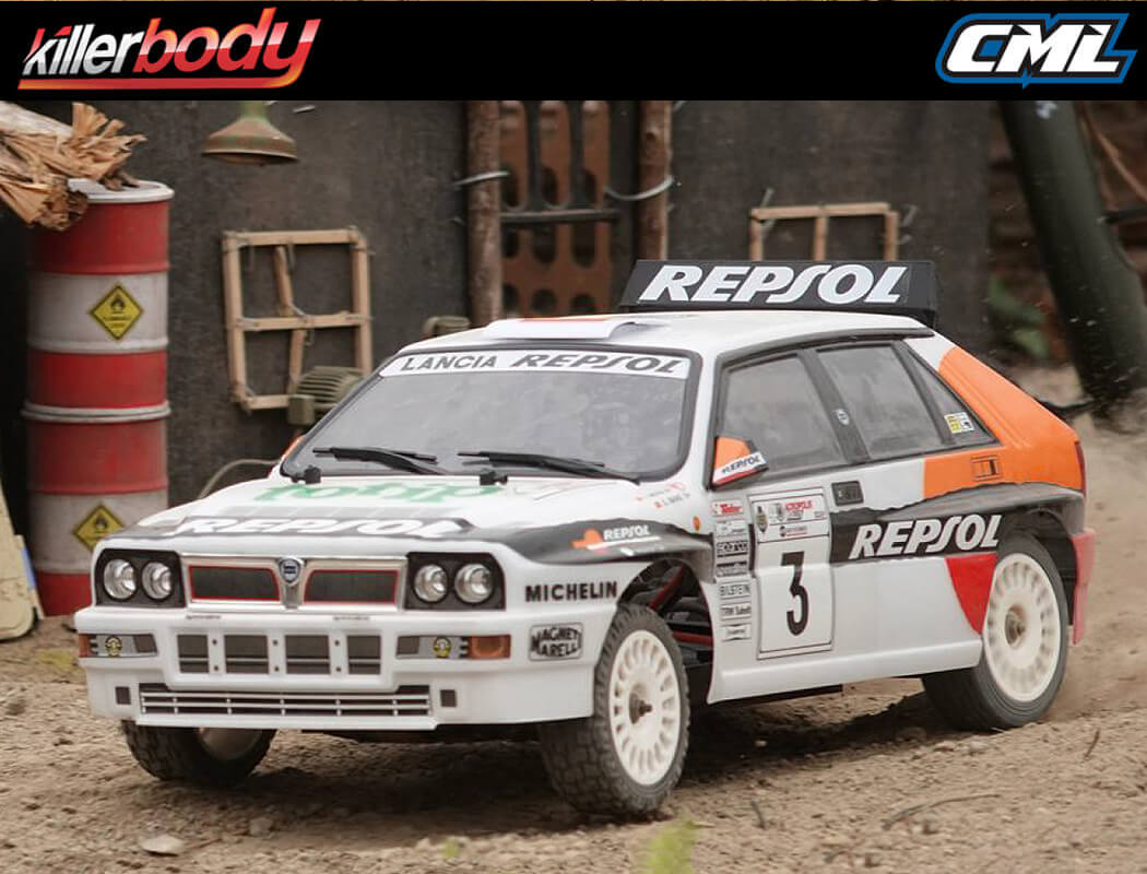 KILLERBODY LANCIA DELTA REPSOL '93 RALLY KIT ON VENUS CHASSIS KB48837R - Image 6