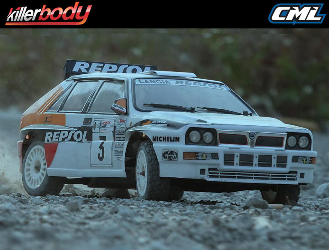 KILLERBODY LANCIA DELTA REPSOL '93 RALLY KIT ON VENUS CHASSIS KB48837R - Image 7