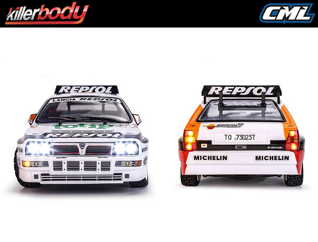 KILLERBODY LANCIA DELTA REPSOL '93 RALLY KIT ON VENUS CHASSIS KB48837R - Image 2