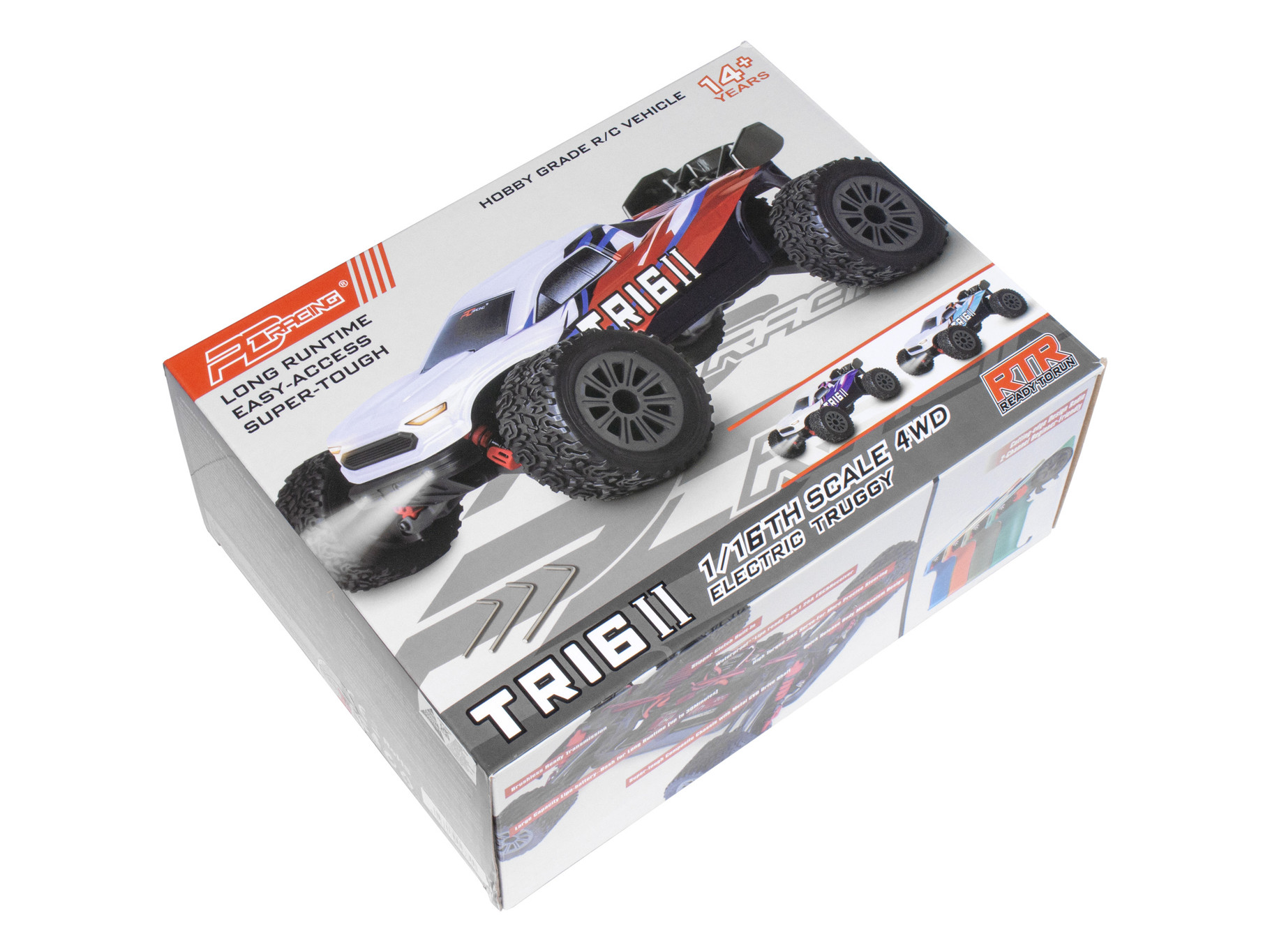 PD Racing TR16II Brushed Truggy 1:16 PD304T-RED - Image 5
