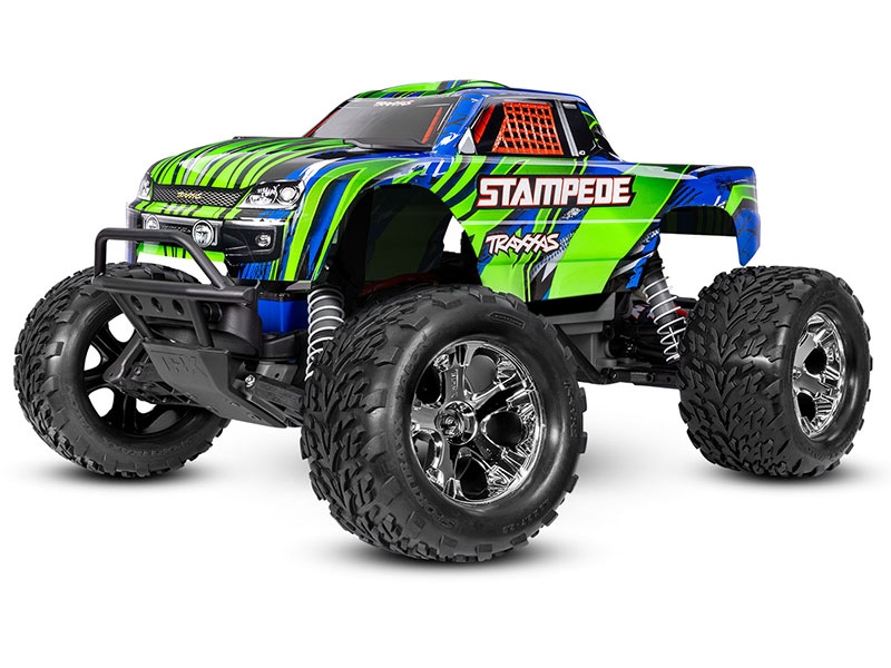 Traxxas Stampede 1:10 2WD RTR Monster Truck XL-5 with Battery and USB Charger - Green TRX36254-8-GRN