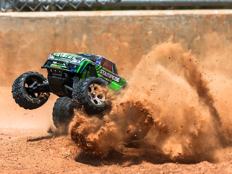 Traxxas Stampede 1:10 2WD RTR Monster Truck XL-5 with Battery and USB Charger - Green TRX36254-8-GRN - Image 4
